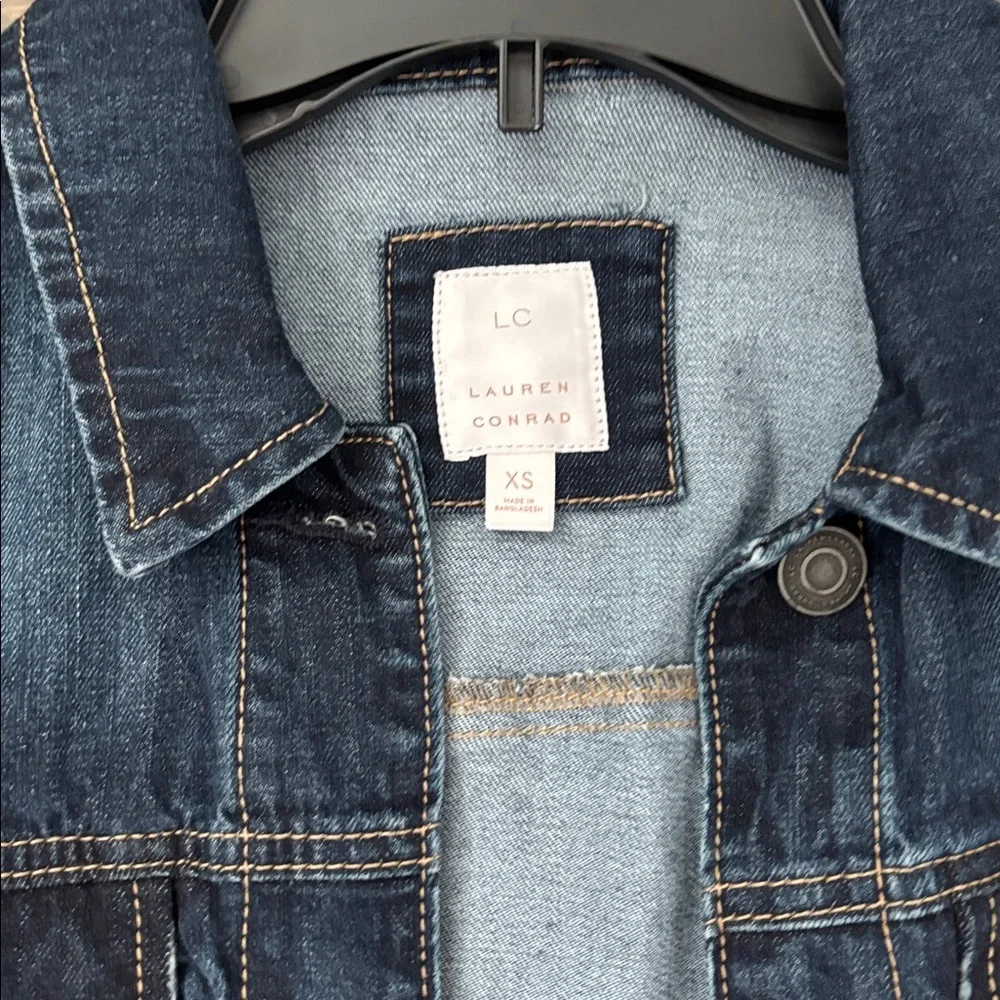 LC Lauren Conrad Dark Blue Jean Jacket